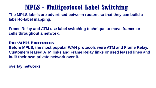 MPLS - Multiprotocol Label Switching