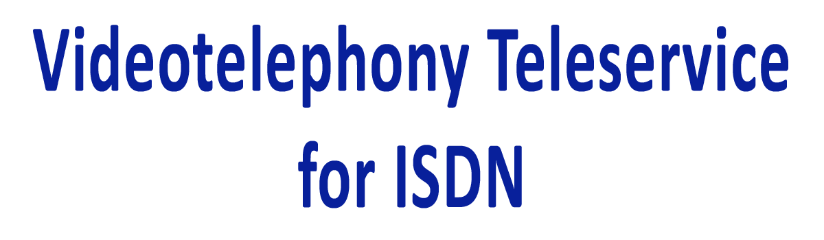 videotelephony teleservice for isdn