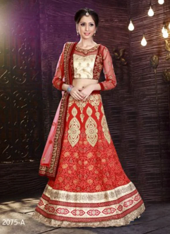 Embroidery Work Red Color Lehenga bridal lehenga choli