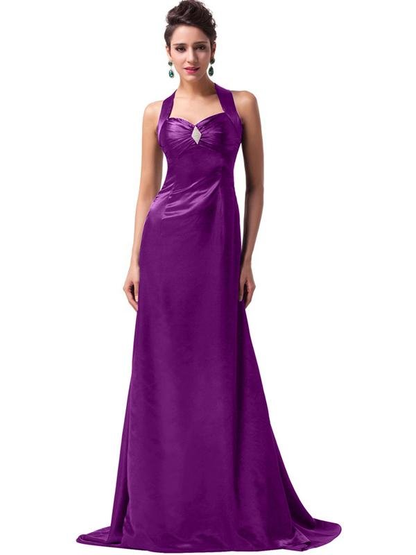 LaceShe Women's Sexy Design Floor Length Bridesmaid Dress