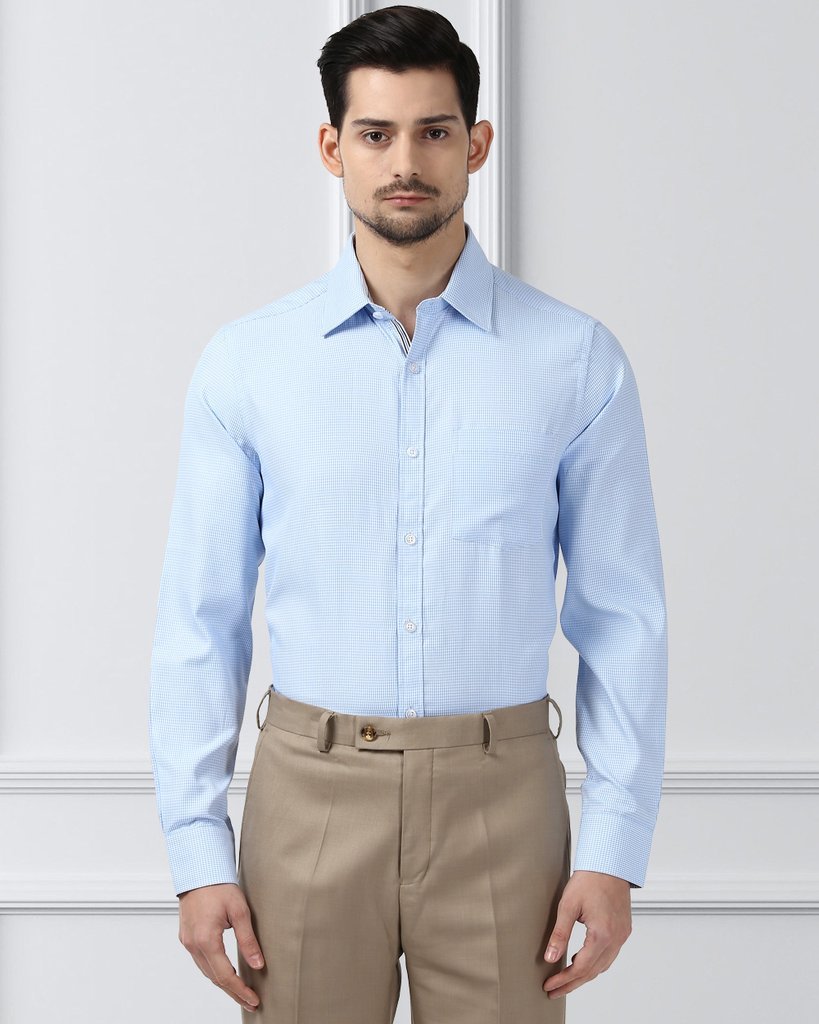 Next Look Medium Blue Regular Fit Shirt (2)