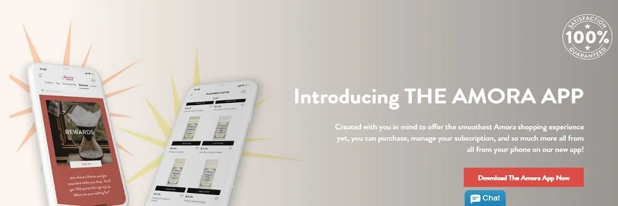 Amora Coffee Banner