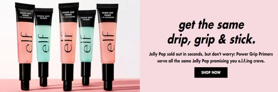 e.l.f. Cosmetics Banner