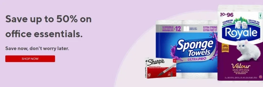 Staples Banner