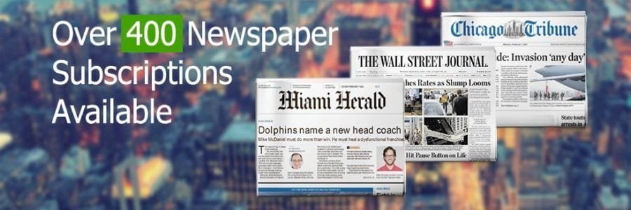 Newspaper Subscriptions Banner