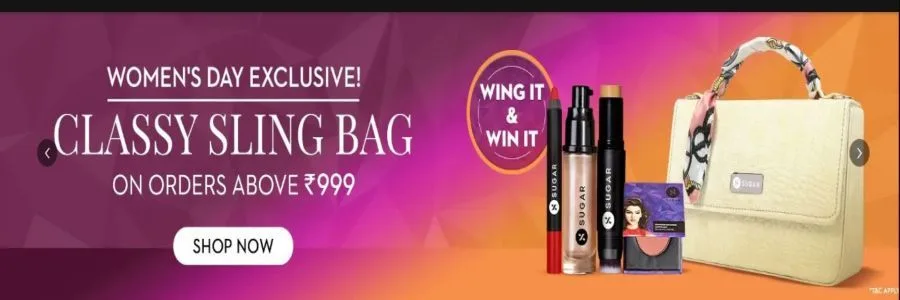 Sugar Cosmetics Banner